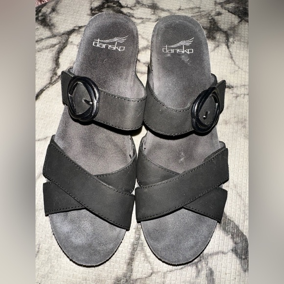 Dansko Black Women's Sandals 39 comfort shoe - Picture 5 of 10